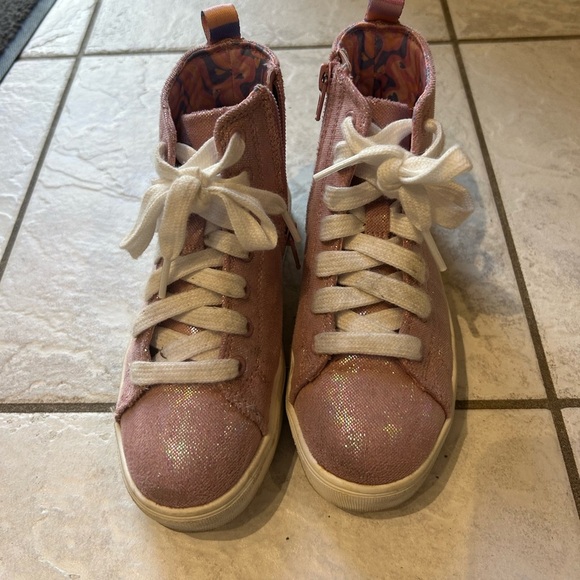 Pink Sparkly High Tops, Sz 13 - Picture 2 of 5